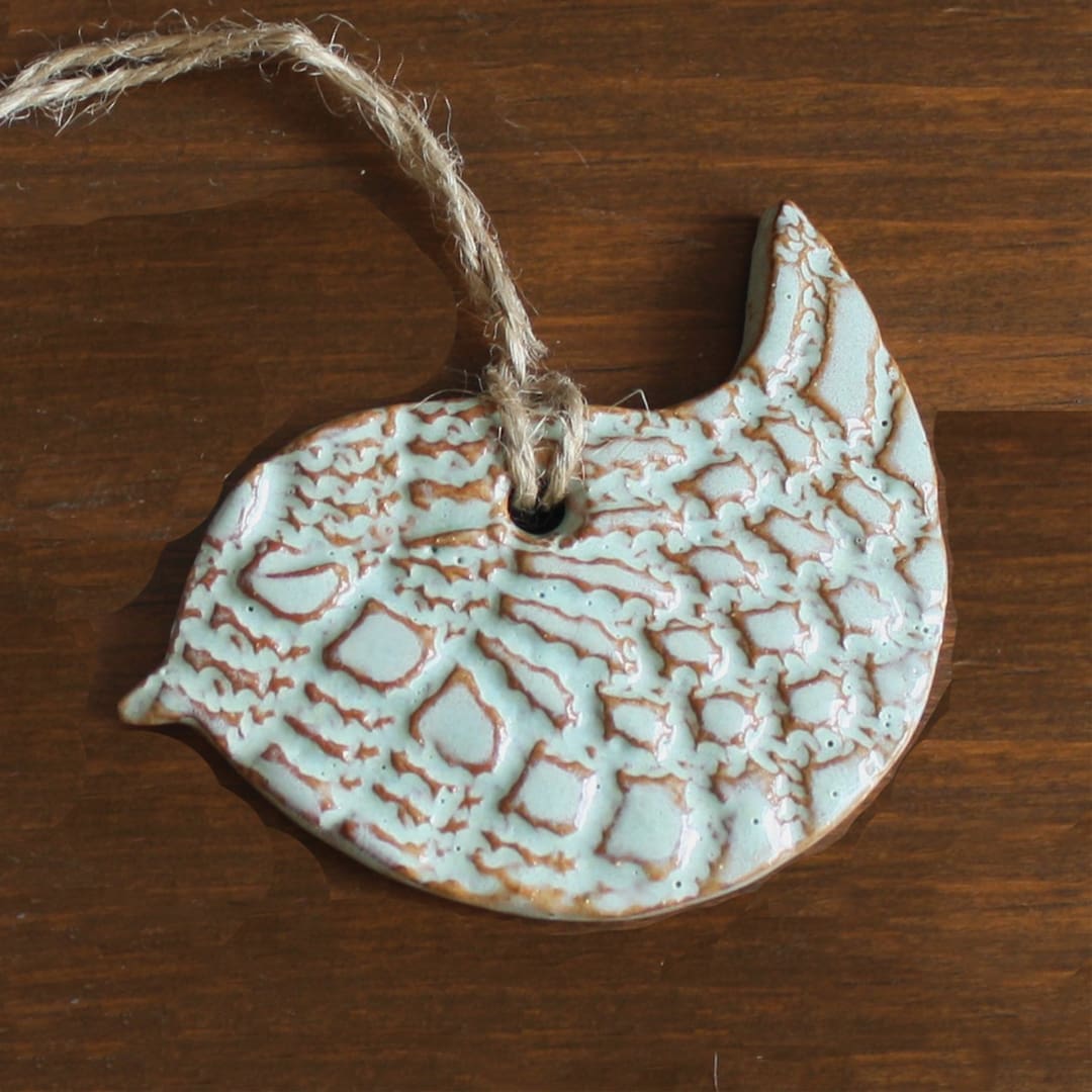 Prodigal Pottery bird ornament for Bluebird Refuge 2